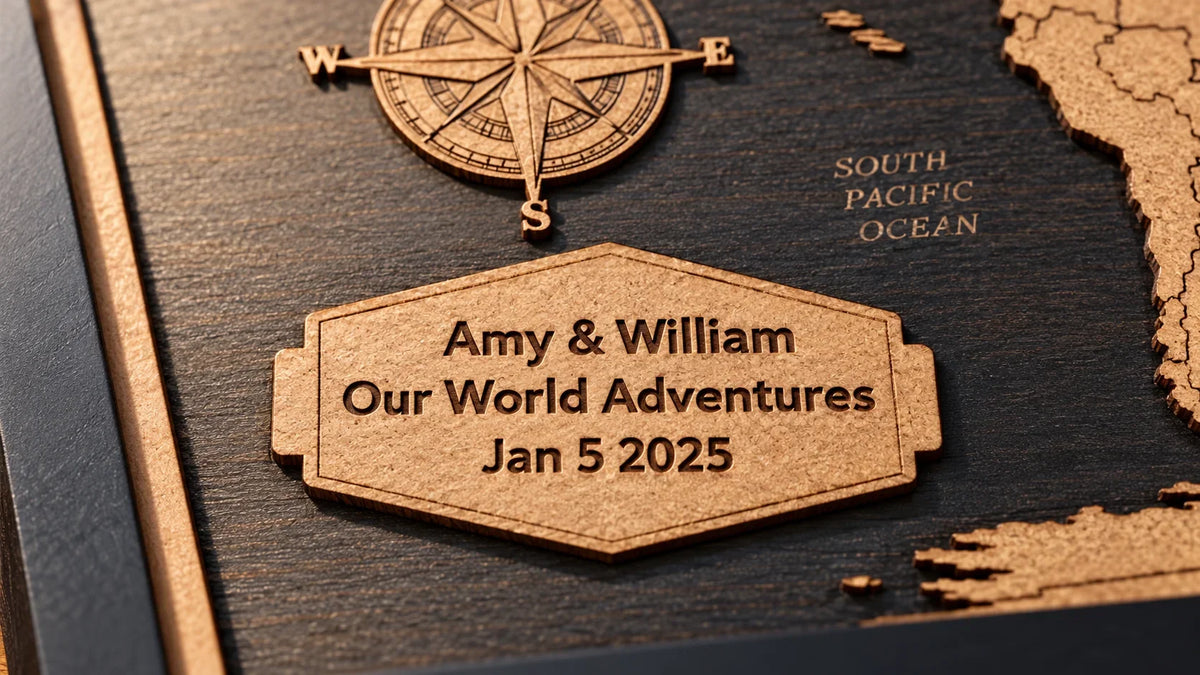 How to Personalize a Wooden Map Gift They'll Actually Keep Forever