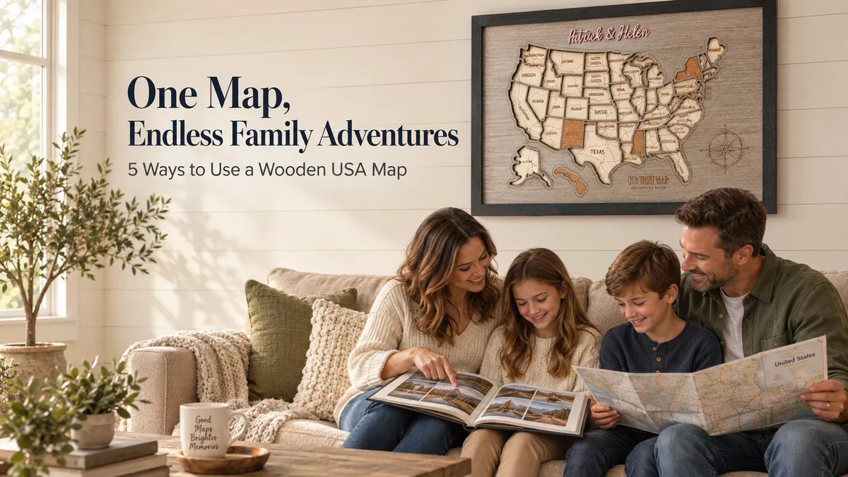 More Than a Travel Tracker: 5 Ways to Use a Wooden USA Map