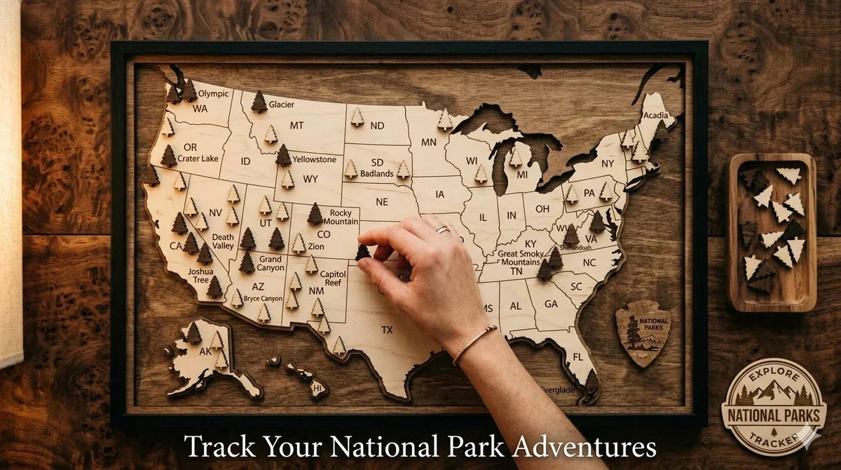 The Ultimate Guide to Choosing Your National Park Tracker: Why Wooden Maps Are the Perfect Travel Diary - Mappae Pilot
