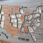 Personalized USA Travel Map Puzzle - Couples Anniversary Keepsake & Wedding Gift