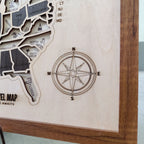 US States Wooden Map Puzzle - USA Travel Map Graduation Gift