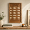 Wooden US National Parks Tracker Board