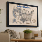 US States Wooden Map Puzzle - USA Travel Map Graduation Gift