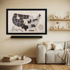 US States Wooden Map Puzzle - USA Travel Map Graduation Gift