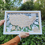 Personalized Golf Course Tracker Map – Green Background