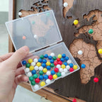 Framed Wooden World Map Push Pin Board - Wanderlust Travel Gift