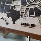 US States Wooden Map Puzzle - USA Travel Map Graduation Gift