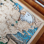 National Park Travel Map - 63 Parks Push Pin Map(Eagle)