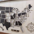 US States Wooden Map Puzzle - USA Travel Map Graduation Gift