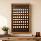 Wooden US National Parks Tracker Board