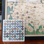 National Park Travel Map - 63 Parks Push Pin Map(Forest）