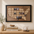 Personalized Baseball Stadium Map Photo Frame