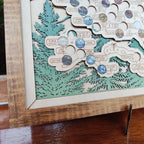 National Park Travel Map - 63 Parks Push Pin Map(Forest）
