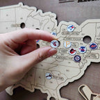 Personalized Baseball Stadium Map - Retirement Gifts