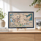 National Park Travel Map - 63 Parks Push Pin Map(Mountain)