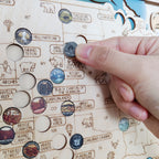 National Park Travel Map - 63 Parks Push Pin Map(Eagle)