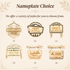 Personalized 2D National Parks Map with Nameplate(White)