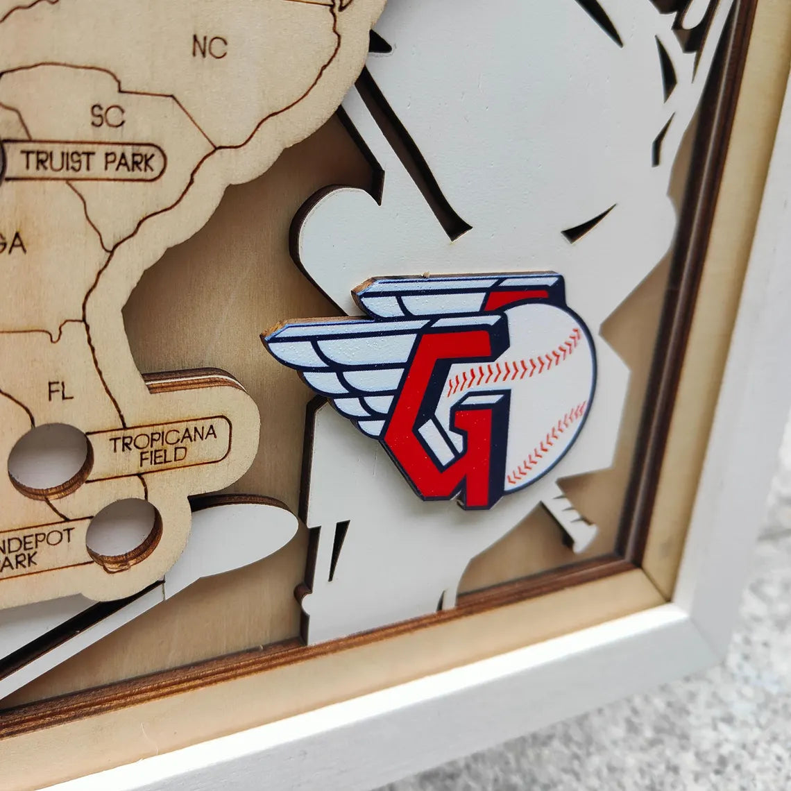 Baseball Stadium Map Tracker, Personalized Gifts