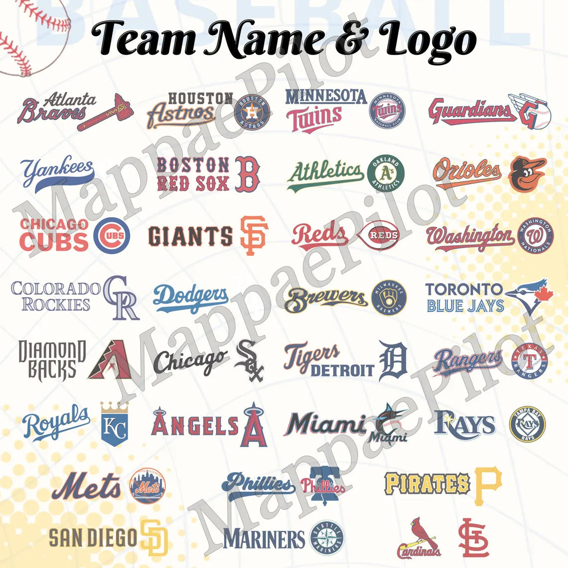 Baseball Stadium Map Tracker, Personalized Gifts