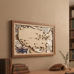 Baseball Stadium Map Tracker, Personalized Gifts