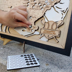 Baseball Stadium Map Tracker, Personalized Gifts