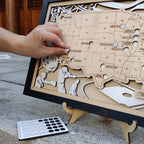 Baseball Stadium Map Tracker, Personalized Gifts