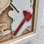 Baseball Stadium Map, Wood MLB Stadium Tracker