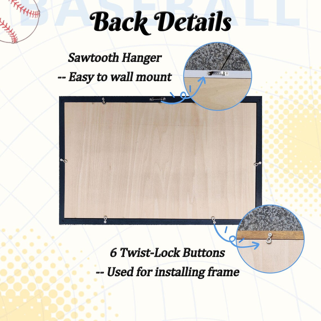 Baseball Stadium Map, Wood MLB Stadium Tracker