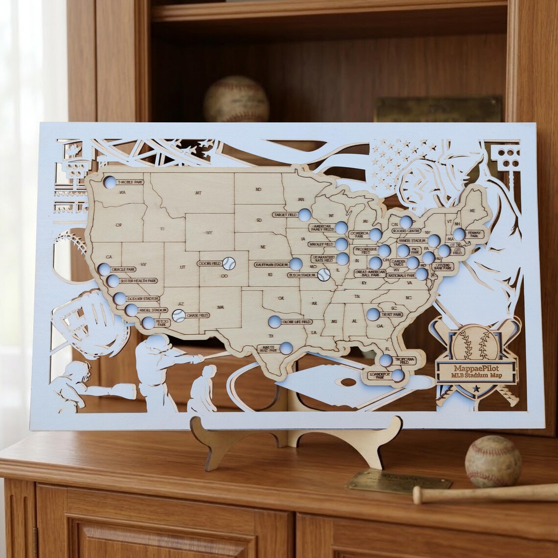 MLB Baseball Stadium Map