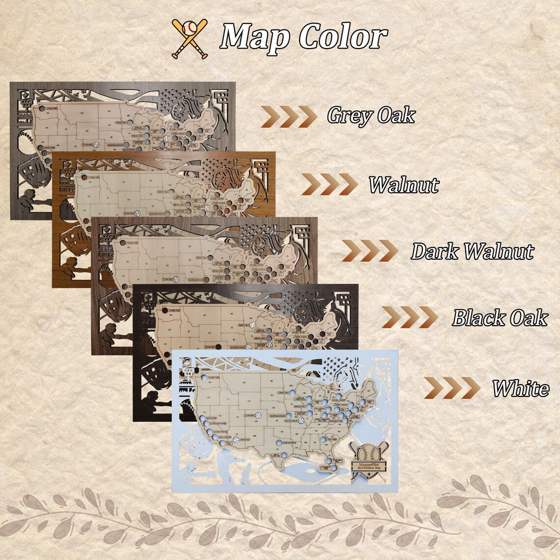 MLB Baseball Stadium Map