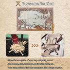 Wood MLB Baseball Stadium Map, Gift for Him