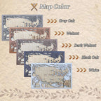 Personalized Wooden MLB Stadium Map with Engraved Nameplate & Team Logo Pins - Mappae Pilot