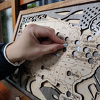 Wood MLB Baseball Stadium Map, Gift for Him