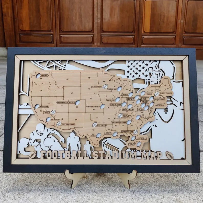 NFL Stadium Map, Football Stadium Bucket List