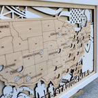 NFL Stadium Map, Football Stadium Bucket List
