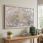 National Parks Travel Map, Gift for Hikers, National Parks Marker, USA Travel Map, Family Road Trip Tracker, Anniversary Gift, Handmade Gift