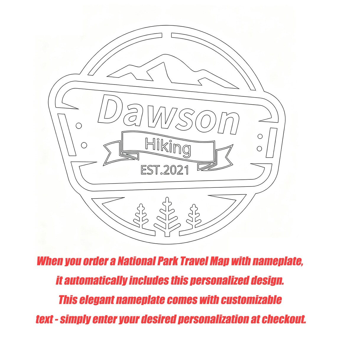 National Parks Wooden Travel Map Checklist