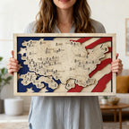 National Parks Wooden Travel Map Checklist