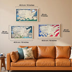 National Parks Wooden Travel Map Checklist