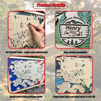 National Parks Wooden Travel Map Checklist