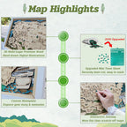Wooden National Parks Map With Trees To Record Park Visits (Mountain)