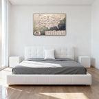 Wooden Map of USA (Mountains Printed Board + Natural Plywood)