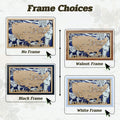 Custom Team Color Wooden MLB Stadium Map with Team Logo Pins