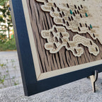 US National Parks Wooden Travel Map & Visit Tracker (Walnut-Tree Texture)