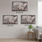 US National Parks Wooden Travel Map & Visit Tracker (Walnut-Tree Texture)