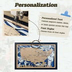 Custom Team Color Wooden MLB Stadium Map with Team Logo Pins - Mappae Pilot