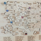 Wooden US National Parks Map - Explore More Sign With Color Pin