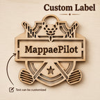 Personalized Golf Course Tracker Map with Nameplate – Green Background