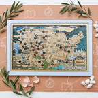 National Park Travel Map - 63 Parks Push Pin Map(Mountain)