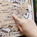 NFL Stadium Travel Tracker Map - Personalized Football Gift for Him - Mappae Pilot